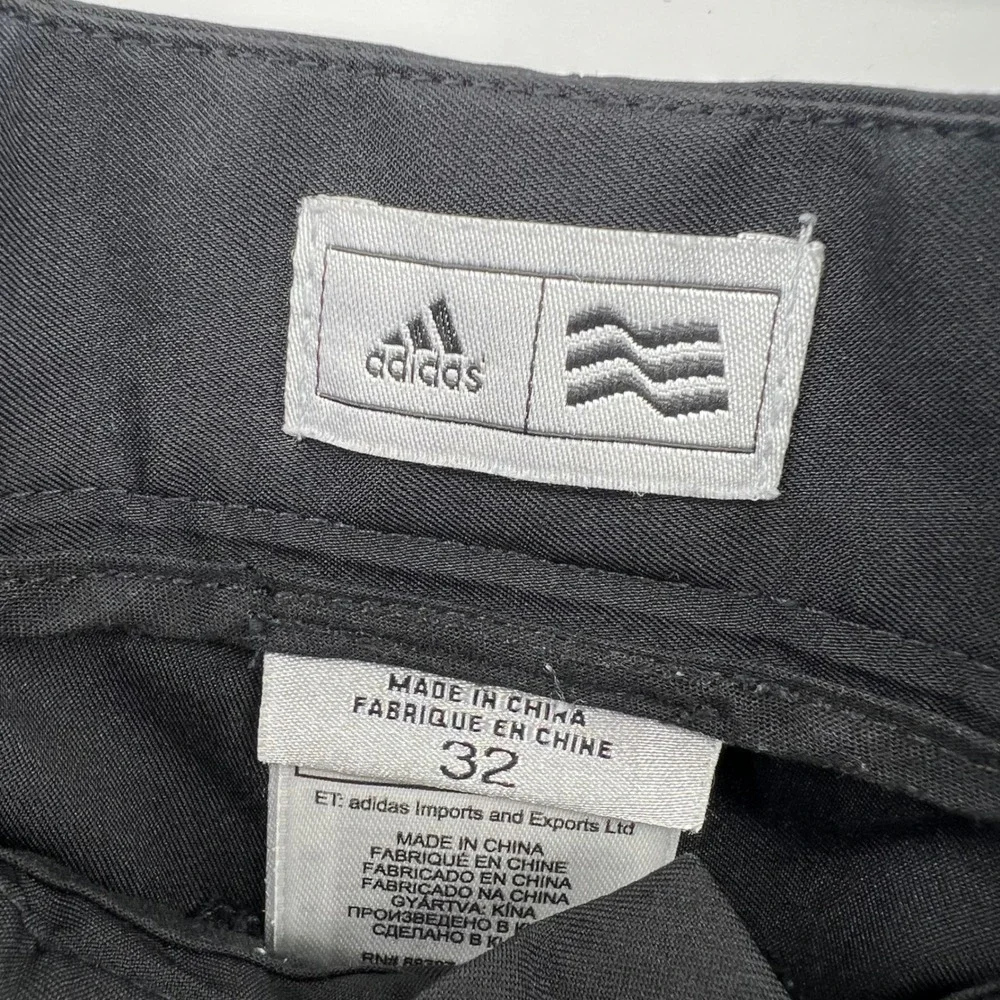 Adidas Golf Shorts Mens Size 32 Black Cargo‎ Pockets Athletic Activewear